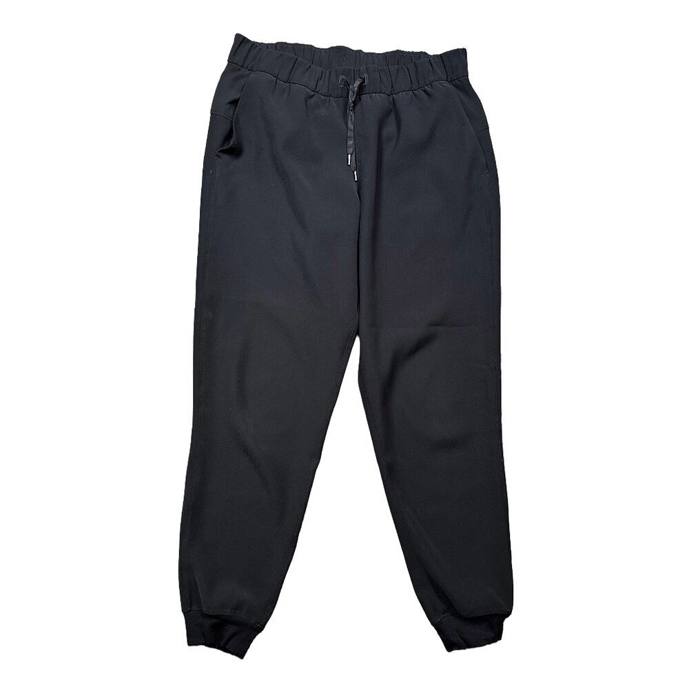 Lululemon On The Fly Jogger Workout Gym Travel Pants Black Women's Size 8
